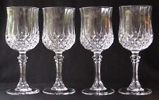 4 D'ARQUES /DURAND LONGCHAMP CRYSTAL WINE GLASSES 6.5"T
