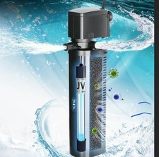 Aquarium Filter 40-150 Gallon U-V Fish Tank Canister Pump Green Clear