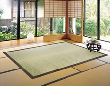 Tapis de jonc japonais tapis de tatami tapis de sol kitcho naturel japandi