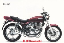 P + KAWASAKI Zephyr 550 + brochure flyer + 1 sheet / 2 pages + from 10/1993