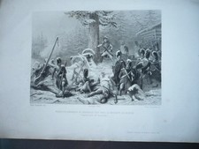 GRAVURE 1880 CONDUITE HEROIQUE