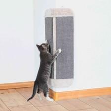 Griffoir d'angle pour chat  32 x 60 cm Gris