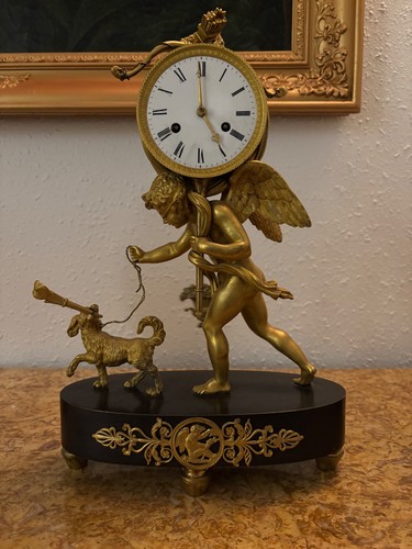 Pendule bronze empire - bronze,