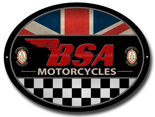 Bsa motos ovale - bsa, métal