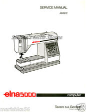 CD * Elna 5000/ CLUB SERVICE/ REPAIR MANUAL & Parts BOOK / schematics