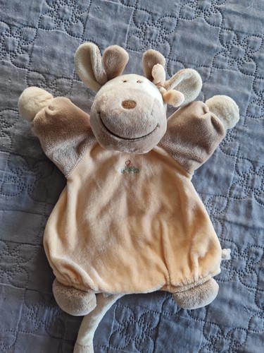 Doudou marionnette vache