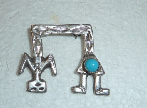 Belle broche navajo - navajo, argent