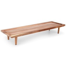 Planche de service en bois sur