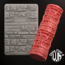 Rouleau de Texture roller Dalles de pierre n°8 Modélisme Wargames Warhammer LVM