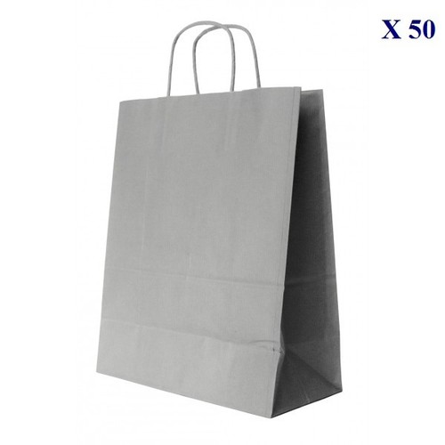 Sacs papiers kraft gris - papiers,