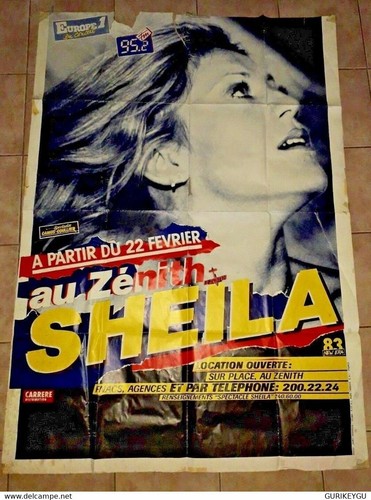 Poster géant sheila zenith - au,