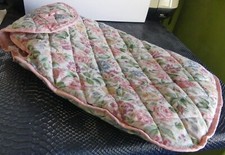 Bouillotte caoutchouc ancienne + 2 housses