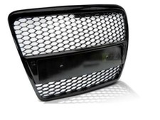 Calandre Avant pour Audi A6 C6 Look Sport 2004-2008 Noir Glossy