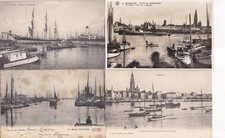 Lot de 4 cartes postales