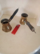 Cafetière Turque en cuivre. Vintage. Lot de 2.
