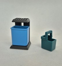 2 POUBELLES BLEUE ET VERTE