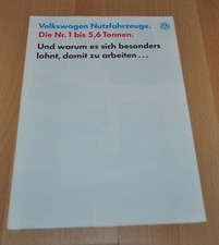 1992 Volkswagen Transporter Caddy LT Taro Model Range Brochure Prospekt DE