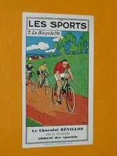 CHROMO 1931 CHOCOLAT REVILLON SPORTS N°7 BICYCLETTE VELO TOUR FRANCE CYCLISME