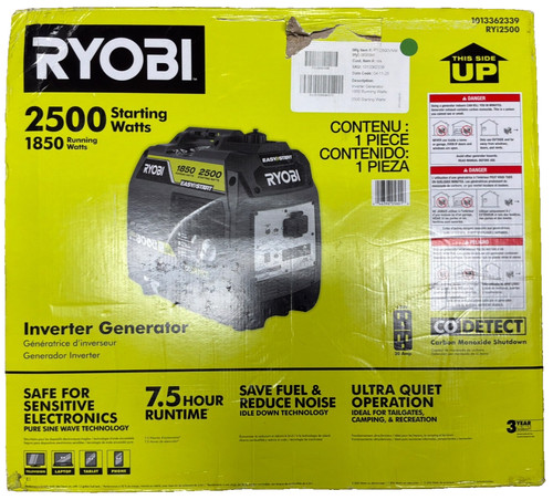 Ryobi 2500 watt recoil - recoil, start