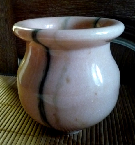 Ancien vase marbre rose de - en,