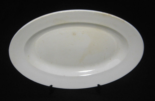 Grand plat blanc faïence - plat,