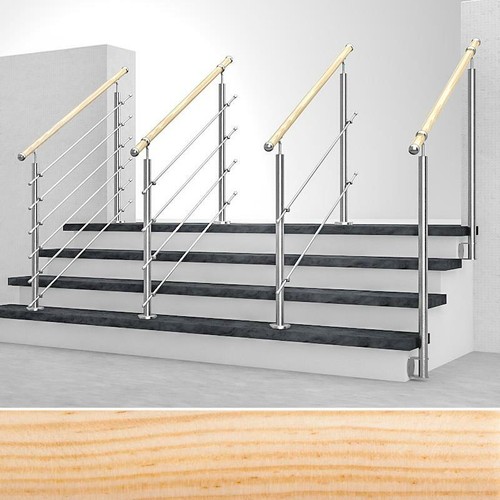 Bois rampe escalier pin - d'escalier,