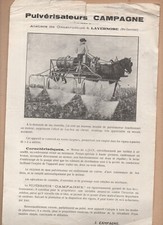Lavernose (31) Old Paper Farm Equipment Sprayers CAMPAIGN (P49952)