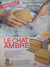 1962 LE CHAT BB AMBER SPECIAL TOILET PRESS AD - ADVERTISING