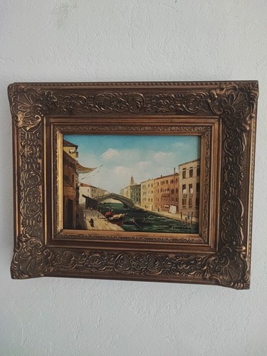 Huile sur toile vue de - huile, “vue