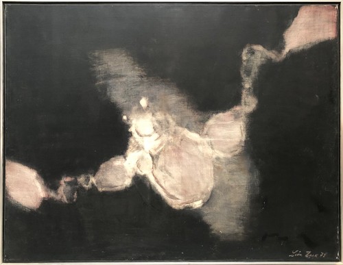 Huile sur toile leon zack - sur,