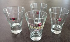 Lot 4 verres Martini dont 1 Rare Vintage 
