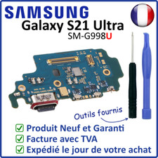 CIRCUIT CONNECTEUR DE CHARGE LECTEUR SIM MICRO DU SAMSUNG GALAXY S21 ULTRA G998U