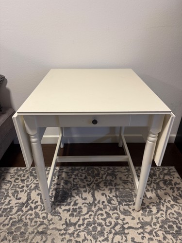 Ikea ingatorp white drop leaf - ikea,