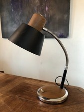 JOLIE LAMPE DE BUREAU ORIENTABLE AVEC FLEXIBLE EN MÉTAL, VINTAGE