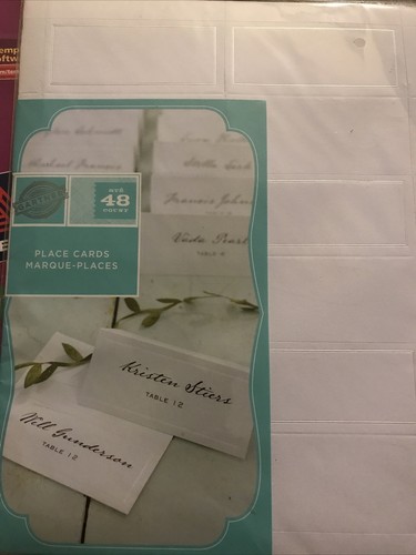 Gartner place cards - cards, marque