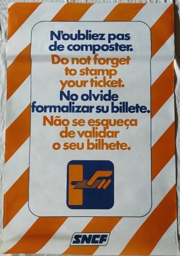 Sncf affiche originale de - affiche,