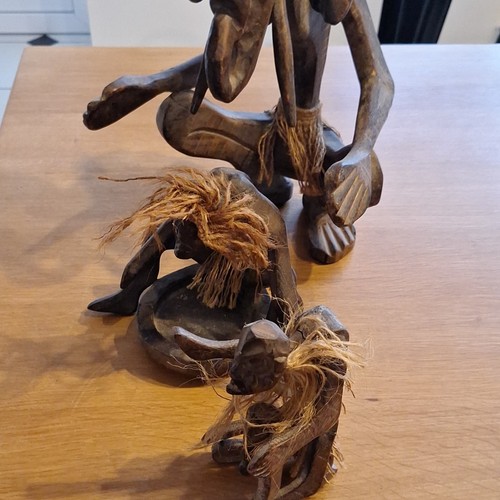Lot figurines bois sculpté - figurines,