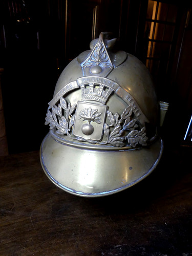 Casque cuivre des pompiers - , de