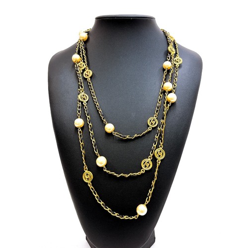Collier long chanel 94a - long, cc