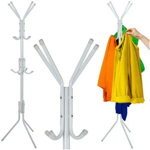 Porte manteaux sur pied blanc - pied,