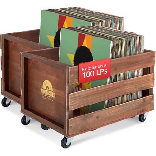Rangement vinyles caisse - rangement,