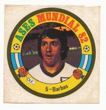 005 JUAN BARBAS # ARGENTINA WORLD CUP 82 CARD ASES MUNDIAL 82 REYAUCA