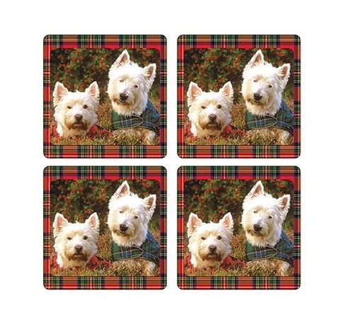 Westies bruyère sous verre - en, sous-verre