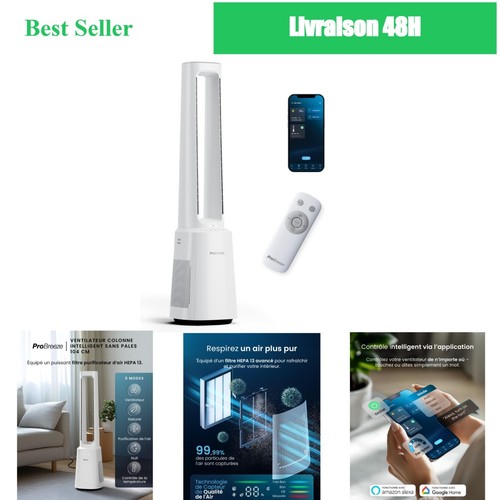Pro breeze ventilateur colonne - breeze,