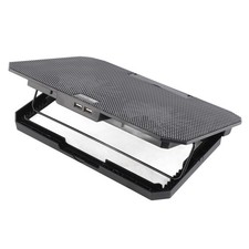 Laptop Cooling Pad Double Fan USB Powered Adjustable Angle Lighting High Spe NEW