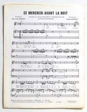 Partition vintage sheet music