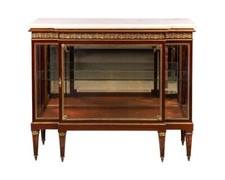 Exquisite Quality French Ormolu-Mounted Vitrine Commode Cabinet, C. 1880