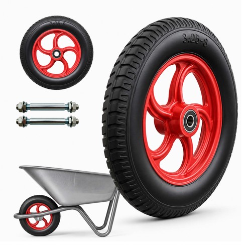 Roue pneu 8 pour - 3.25-8,