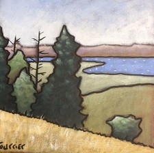 Tableau Lac Léman depuis