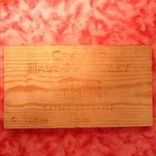 PLAQUE EN BOIS DE CAISSE A VIN
